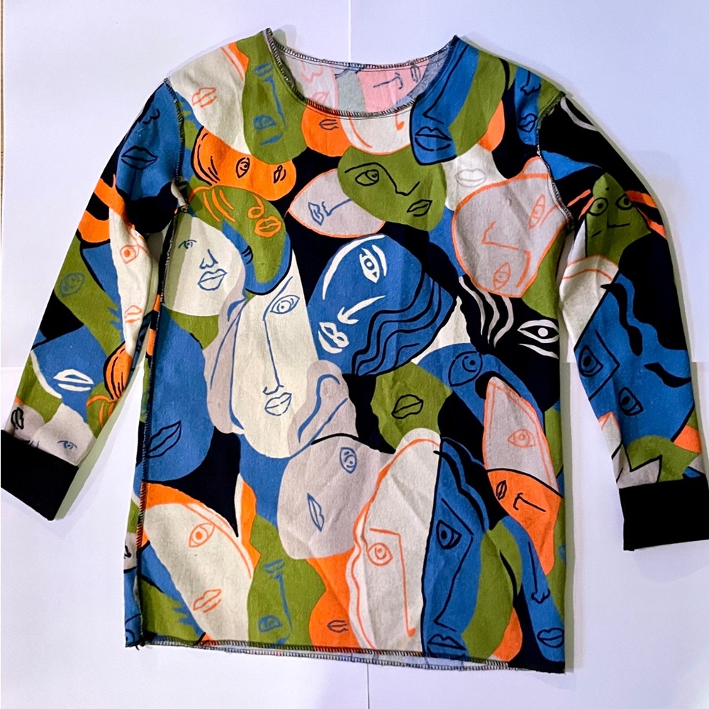 Colorful Graphic Shirt-dress
